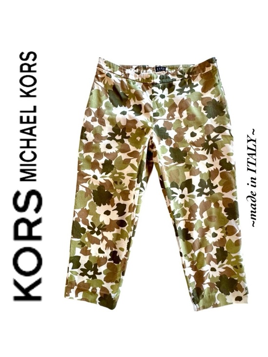 KORS Michael Kors Pants - KORS MK Smooth Front Y2K Floral Camo Cropped Pants (4)
